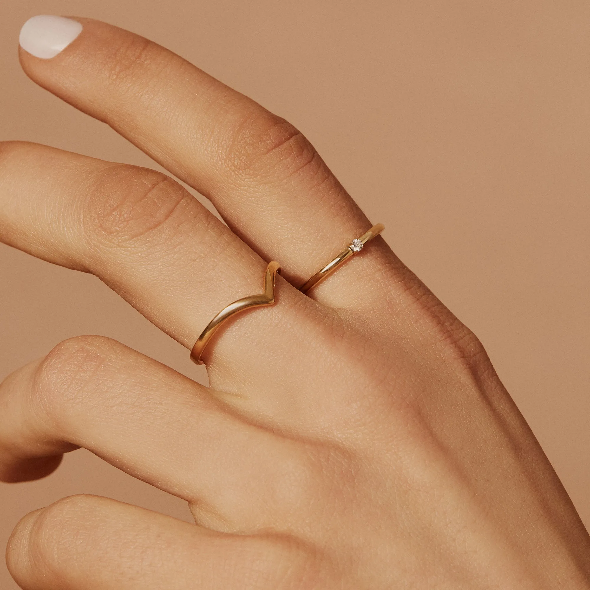 Plain V Shape Ring