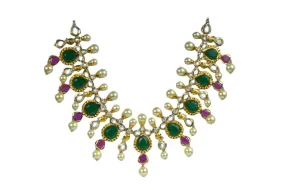 Polki Emerald Necklace