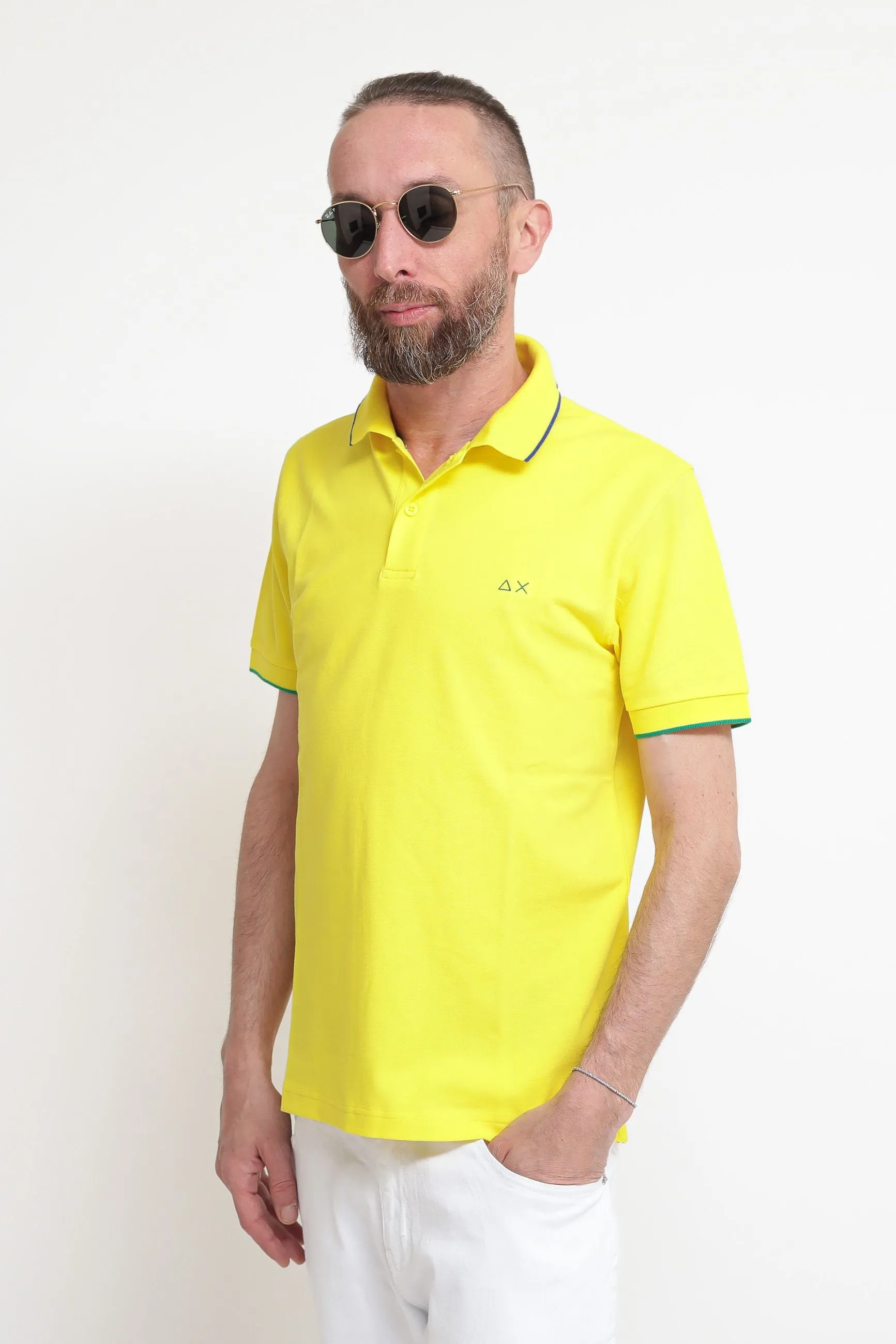 Polo Small Sriper On Collar El - Giallo