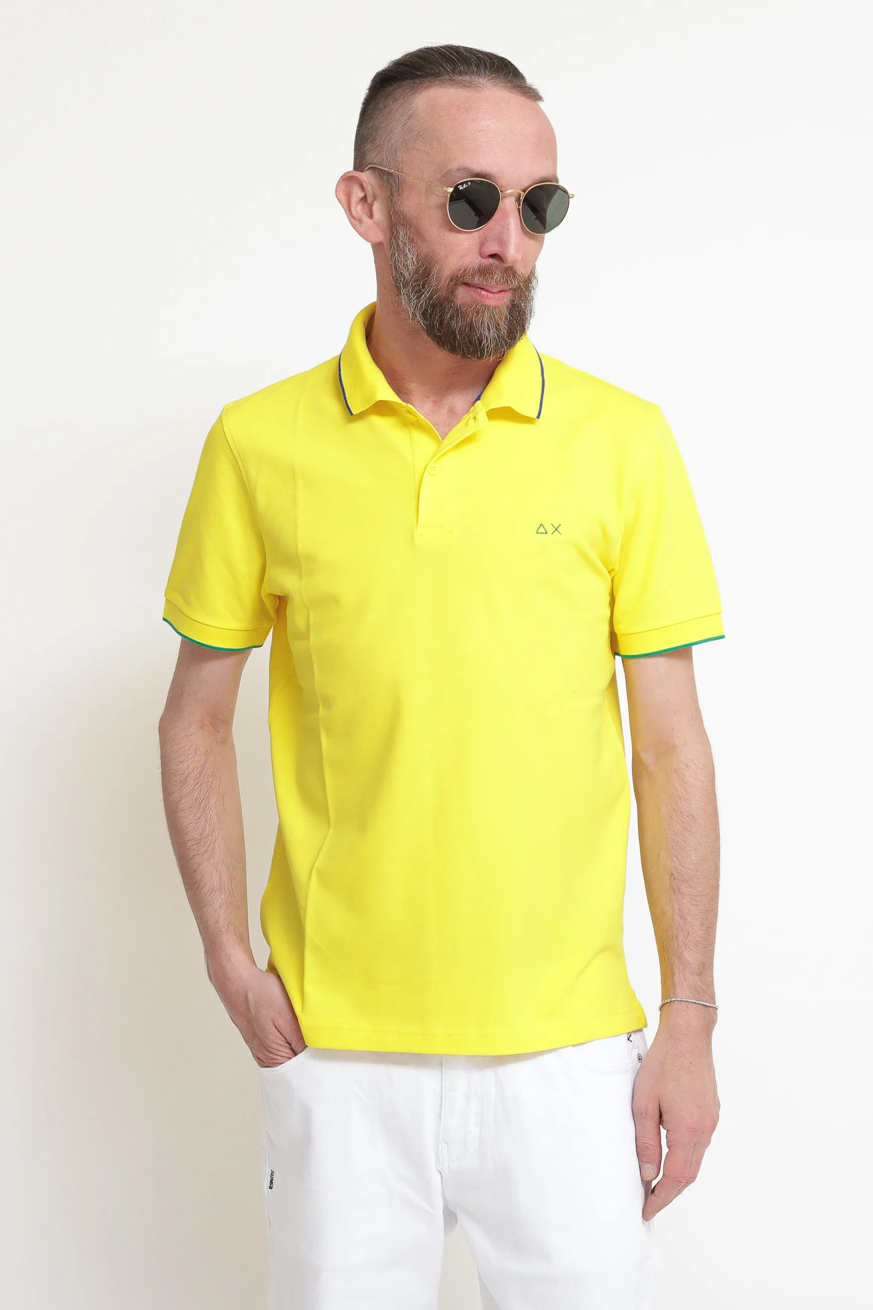 Polo Small Sriper On Collar El - Giallo