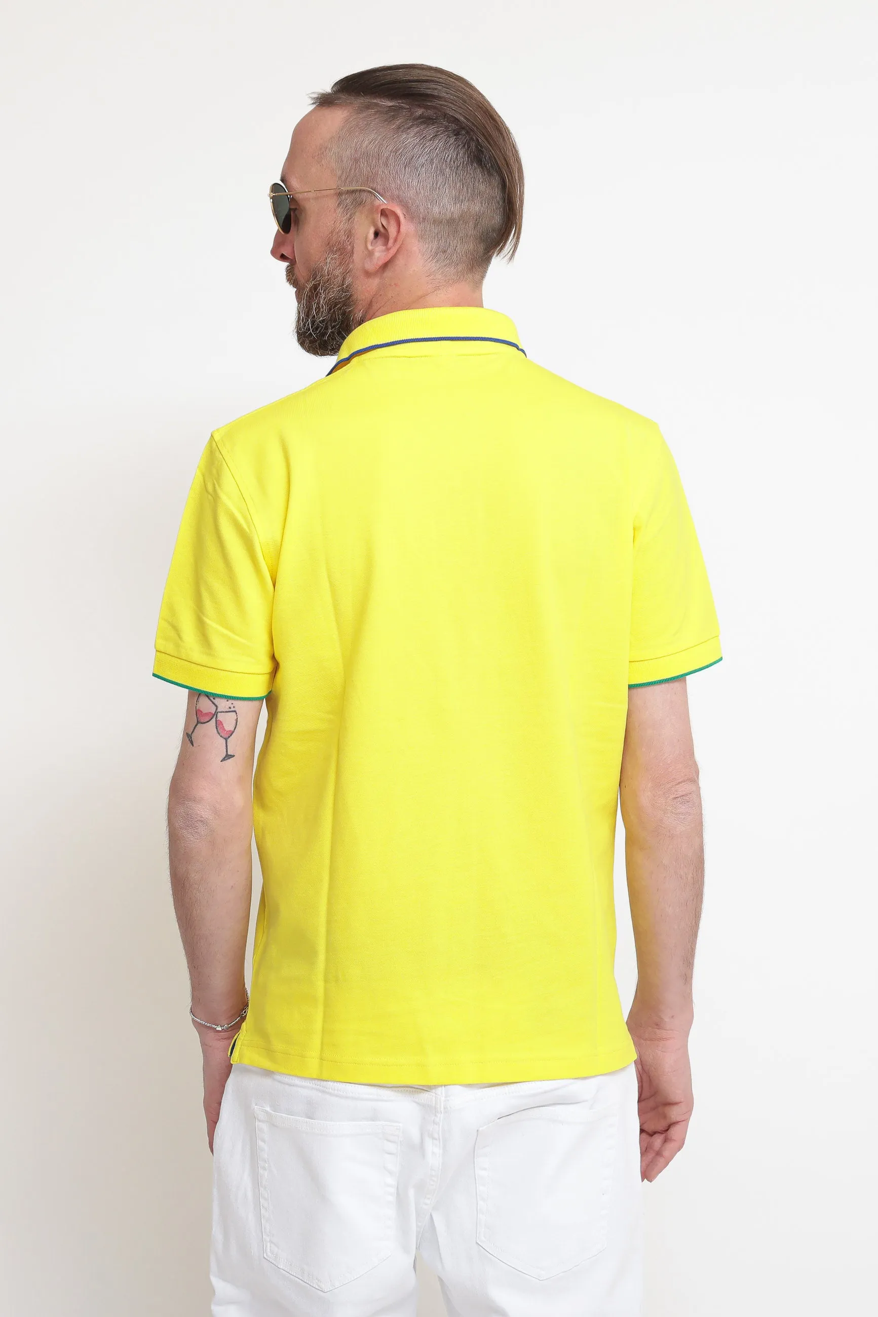 Polo Small Sriper On Collar El - Giallo