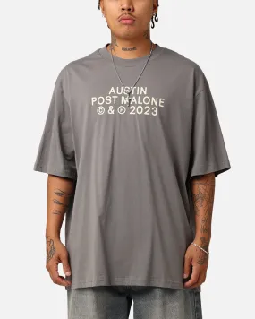 Post Malone Austin 2023 Tour  T-Shirt Dove Grey