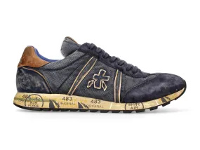 Premiata sneakers uomo Lucy denim camoscio