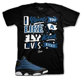 Retro 13 Navy Love Kicks Shirt