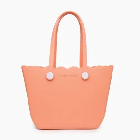 Scalloped Versa Tote - Coral