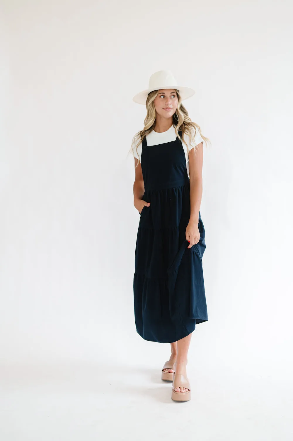 Shay Overall Navy Blue Maxi Dress