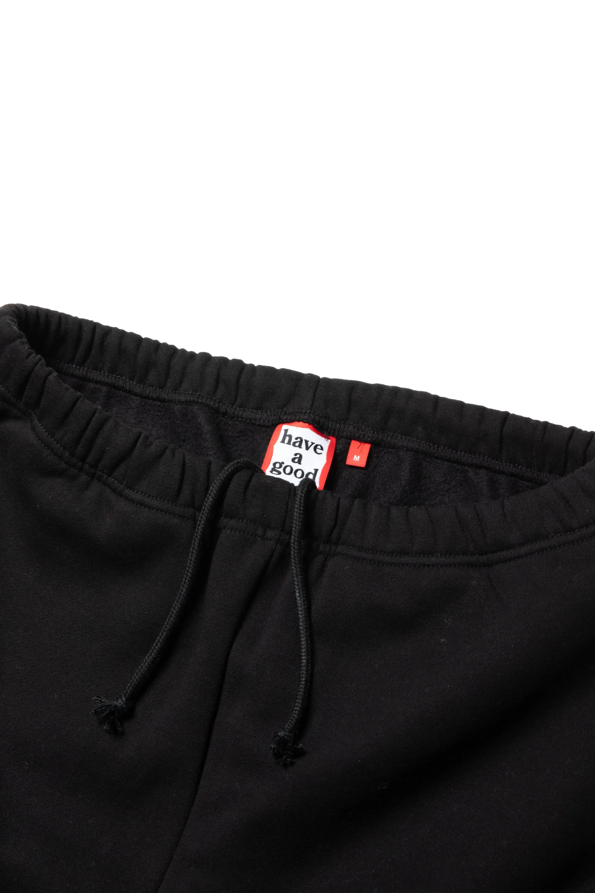 SIDE LOGO EMBROIDERED SWEATPANTS BLACK