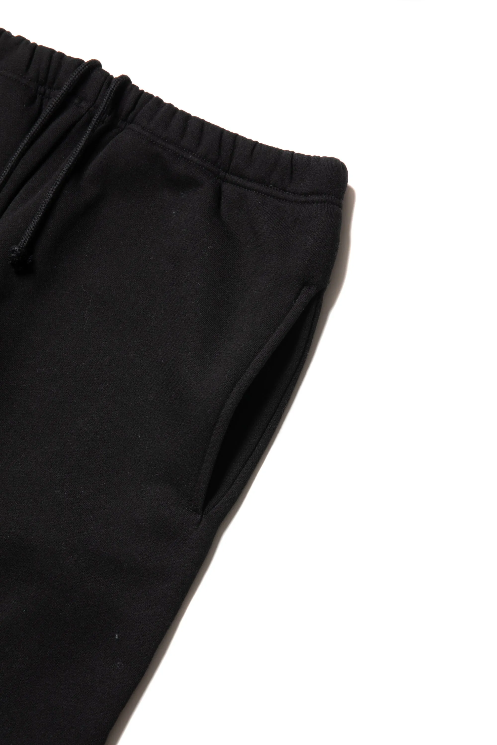 SIDE LOGO EMBROIDERED SWEATPANTS BLACK