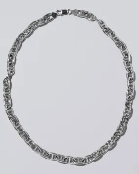 Silver Lite Anchor Chain Necklace