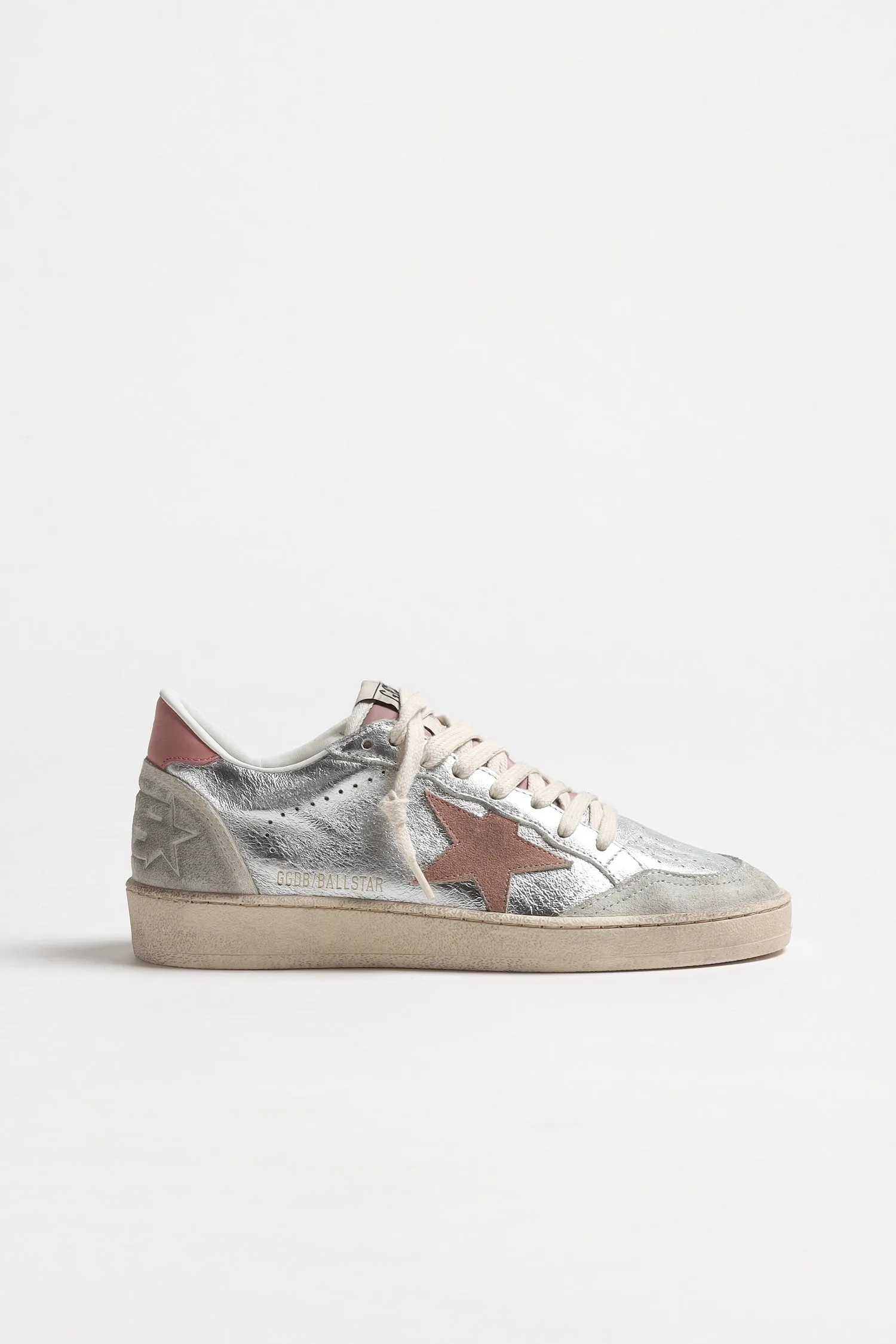 Sneaker Ballstar in Silber/Ash Rose