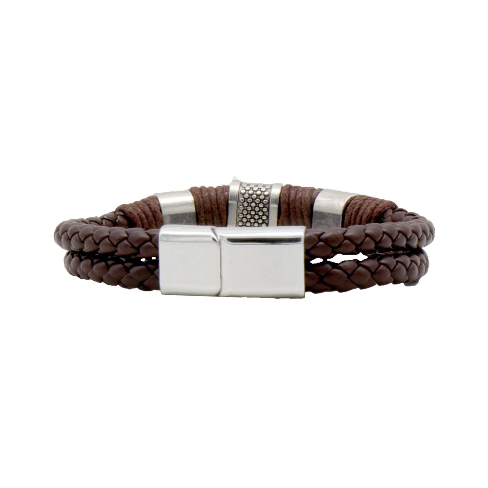 Stefan Brown Men's Watch Bracelet Stack