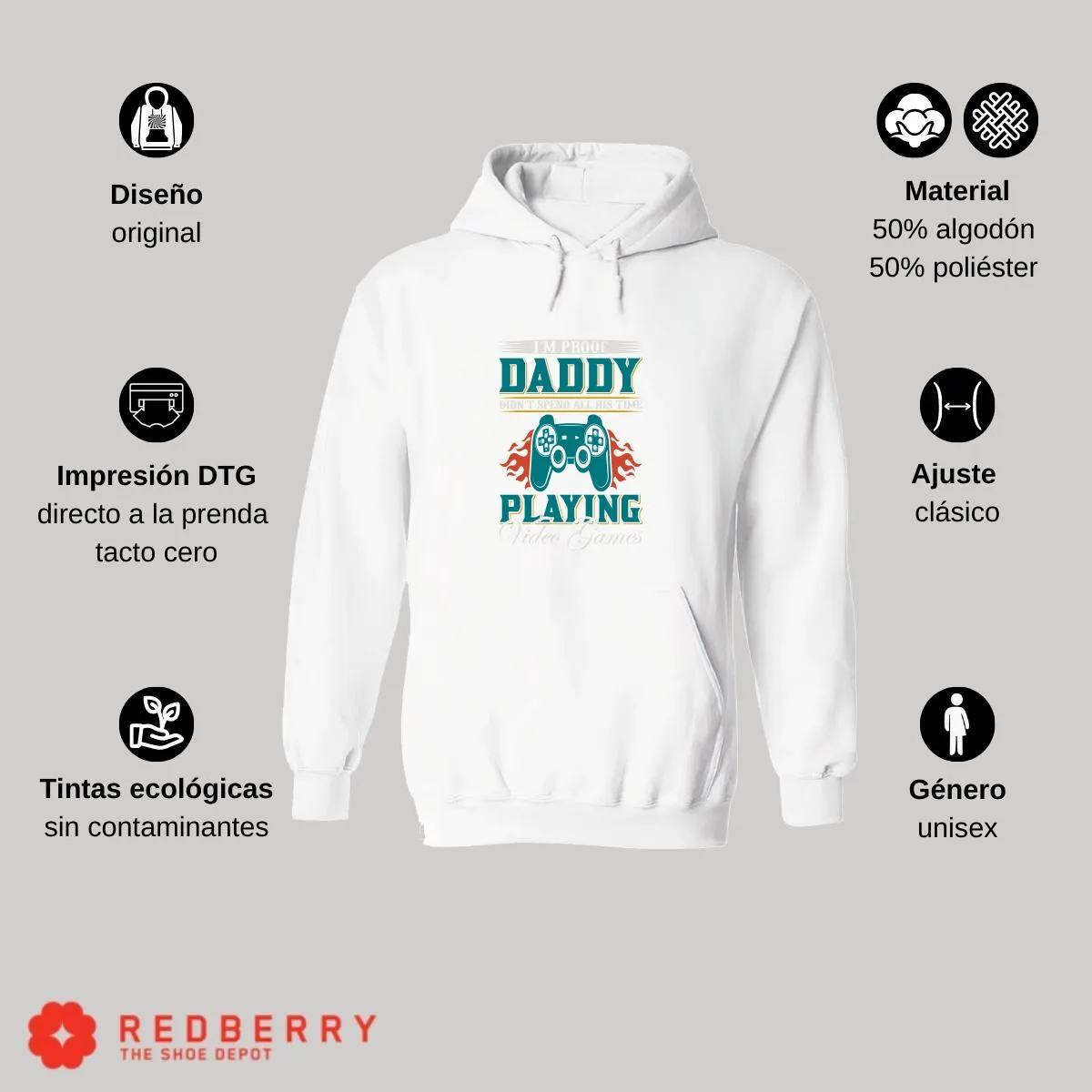 Sudadera Hombre  Hoodie Gamer Videojuegos Frases 033