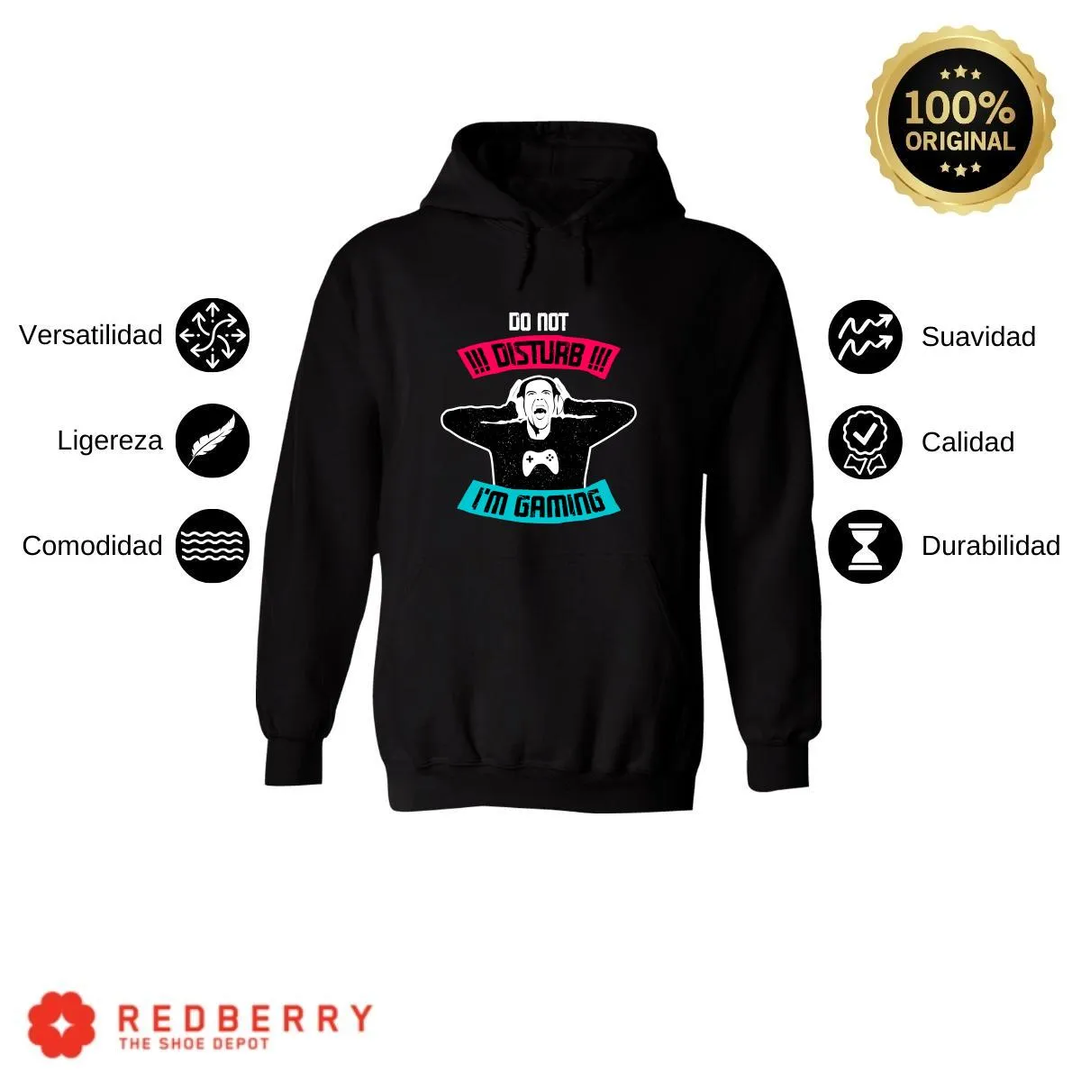 Sudadera Hombre  Hoodie Gamer Videojuegos Frases 054