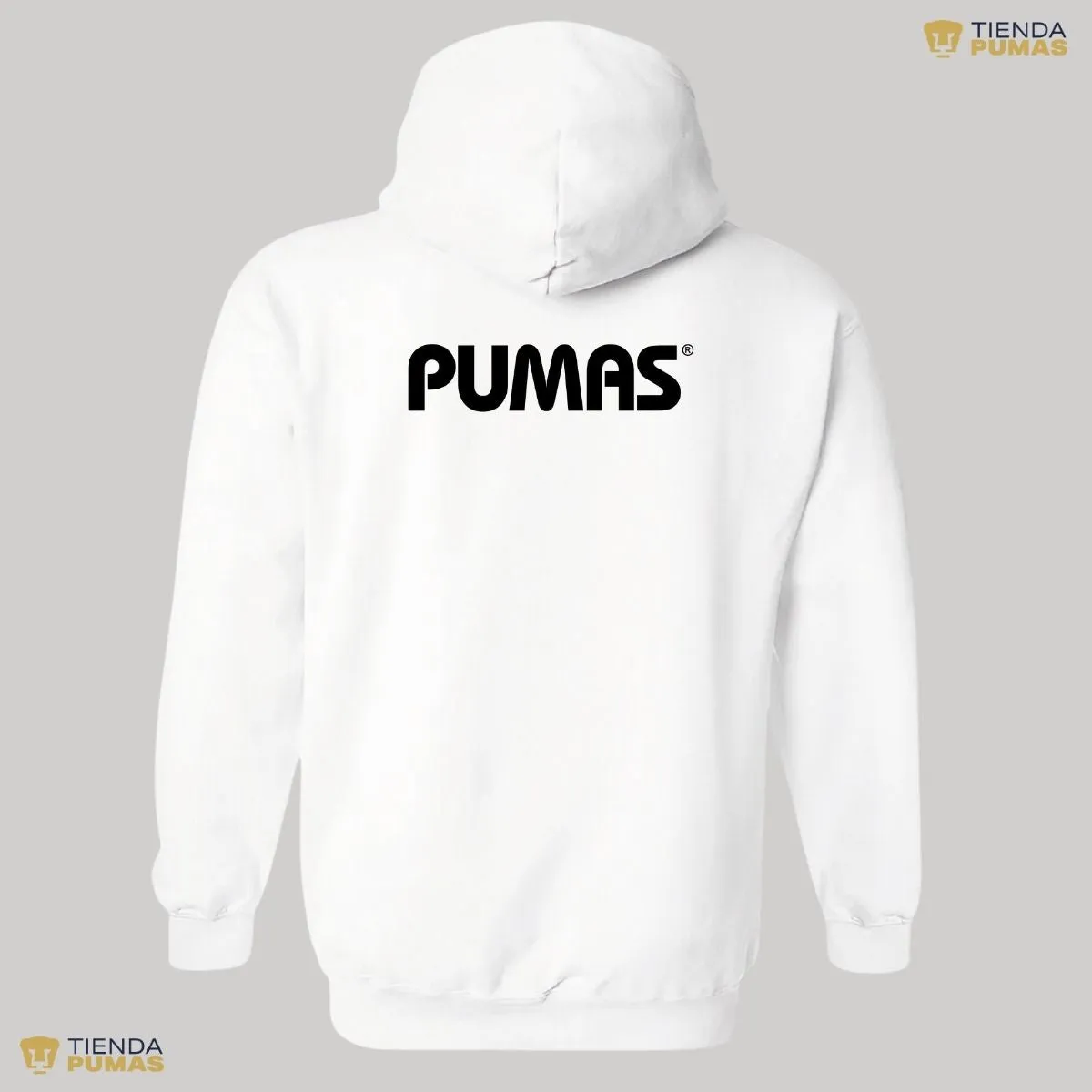 Sudadera Hombre Hoodie Pumas UNAM Logo Monocromatico Vinil