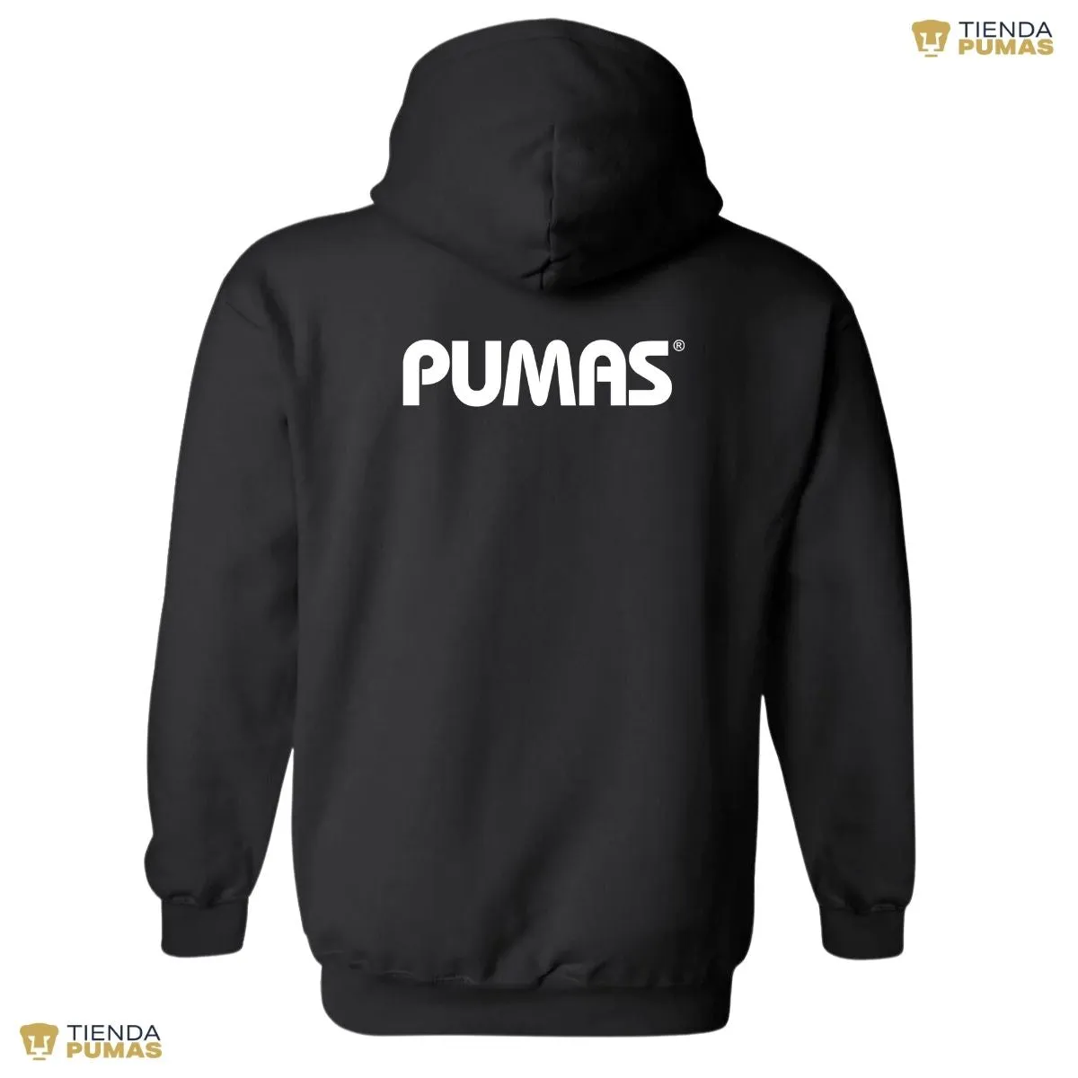 Sudadera Hombre Hoodie Pumas UNAM Logo Monocromatico Vinil