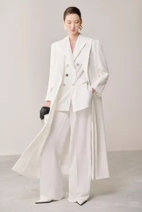 Thaliol Overcoat Notch Lapel Cotton Trench Coat