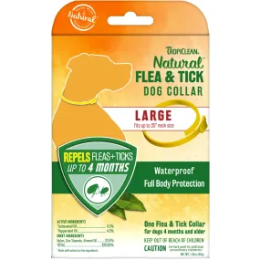 TropiClean Natural* Flea & Tick Repellent Collar for Large Dogs