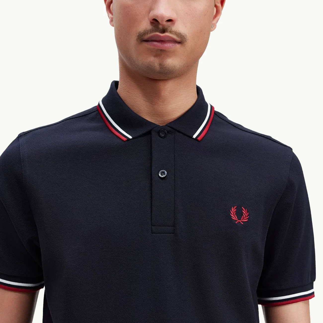 Twin Tipped Shirt - Navy/White/Red