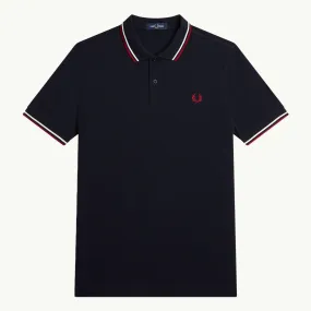 Twin Tipped Shirt - Navy/White/Red