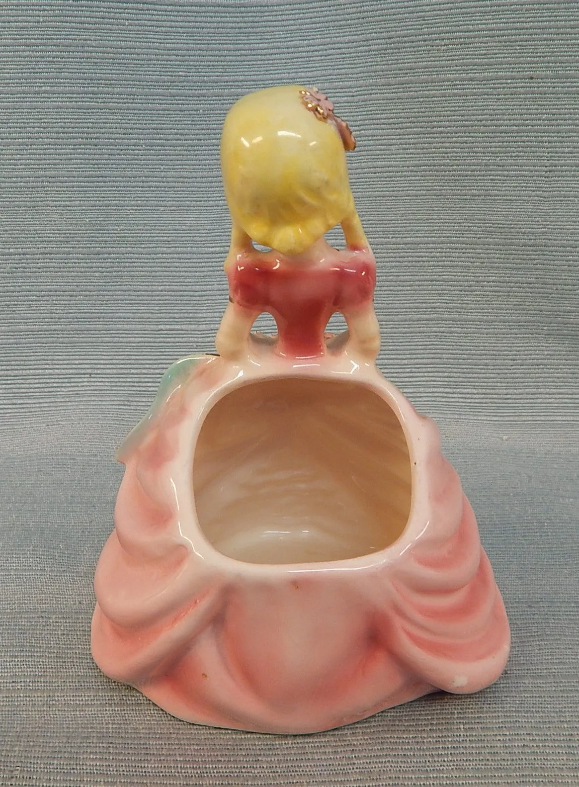 Vintage 1950s Lefton Pink Southern Belle Planter