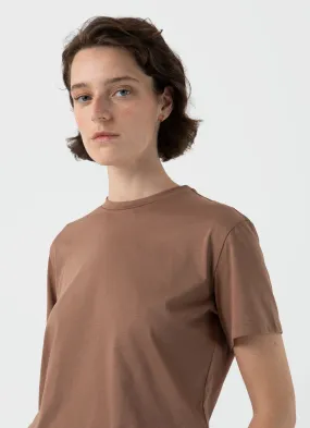 Women's Boy Fit T-shirt in Dark Sand